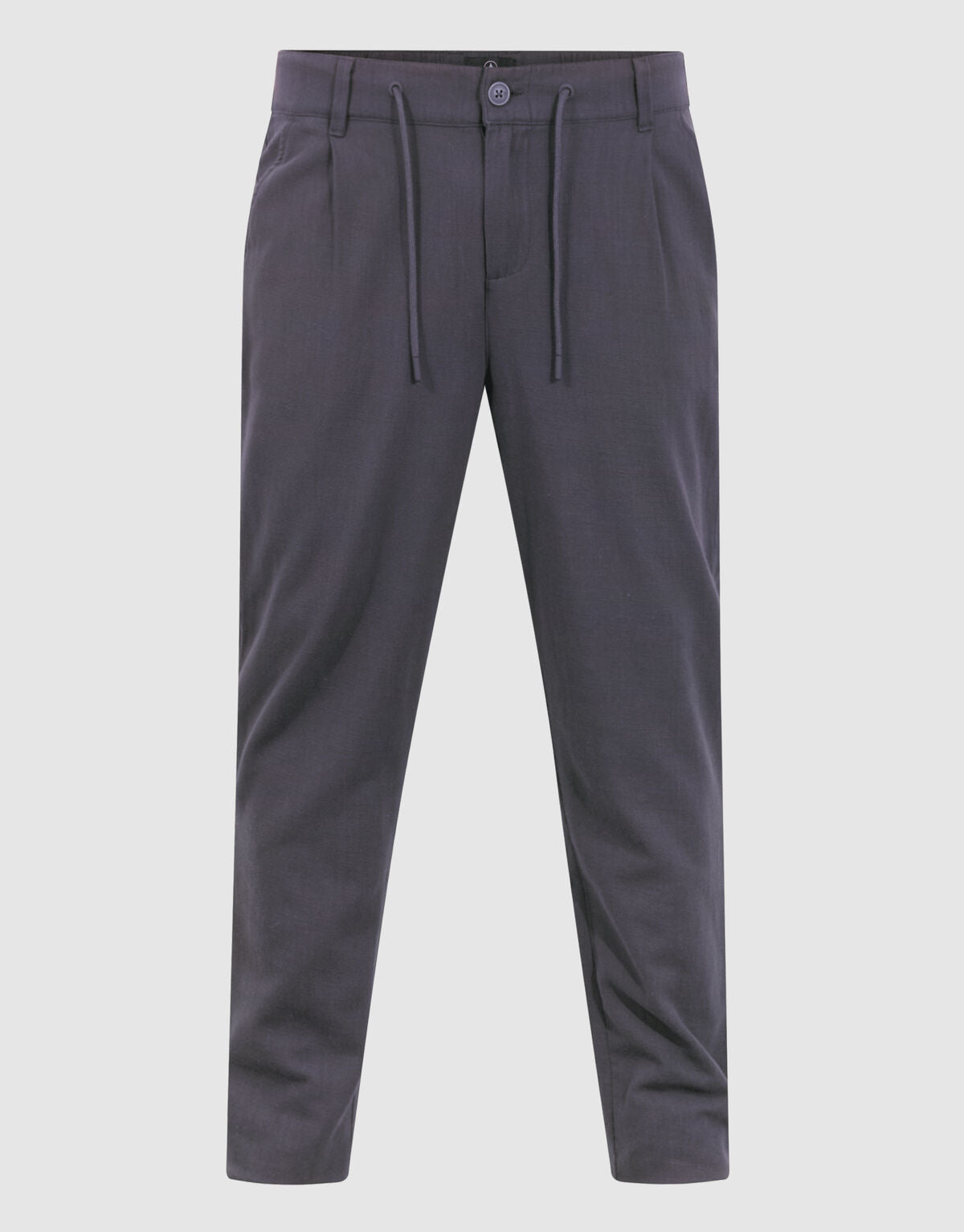 Structuur Regular Fit Broek Donkergrijs