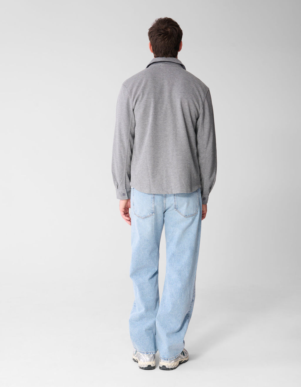 Soft Overshirt Lichtgrijs