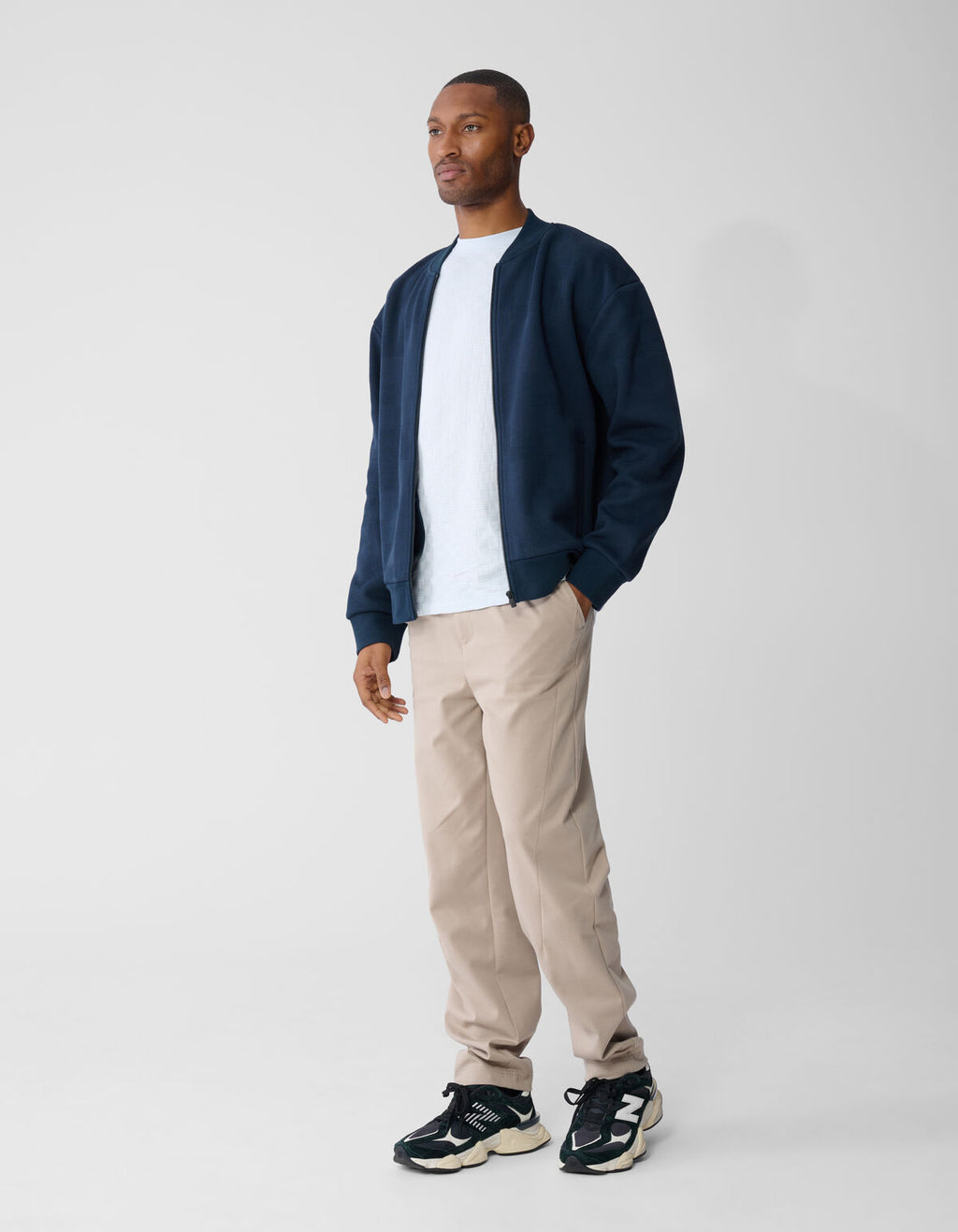 Pleated Regular Fit Broek Lichtbruin