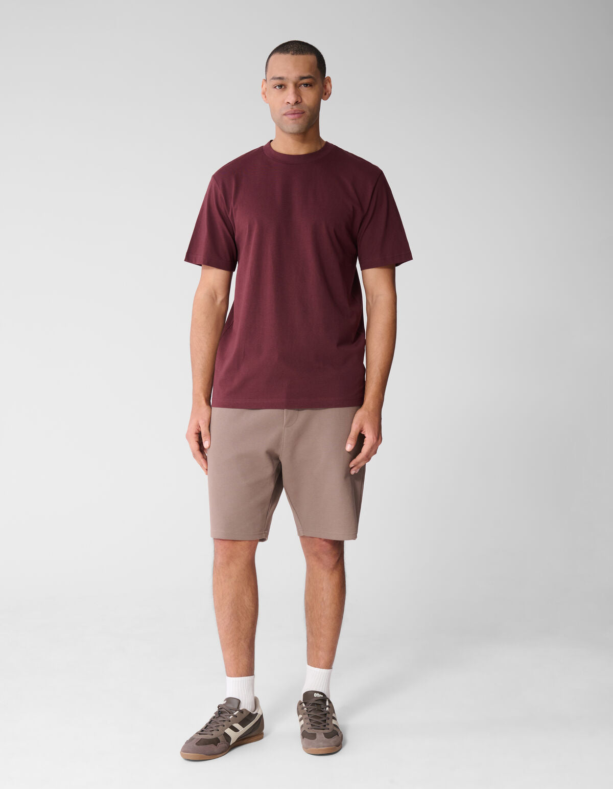 Geometry Artwork T-shirt Donkerrood