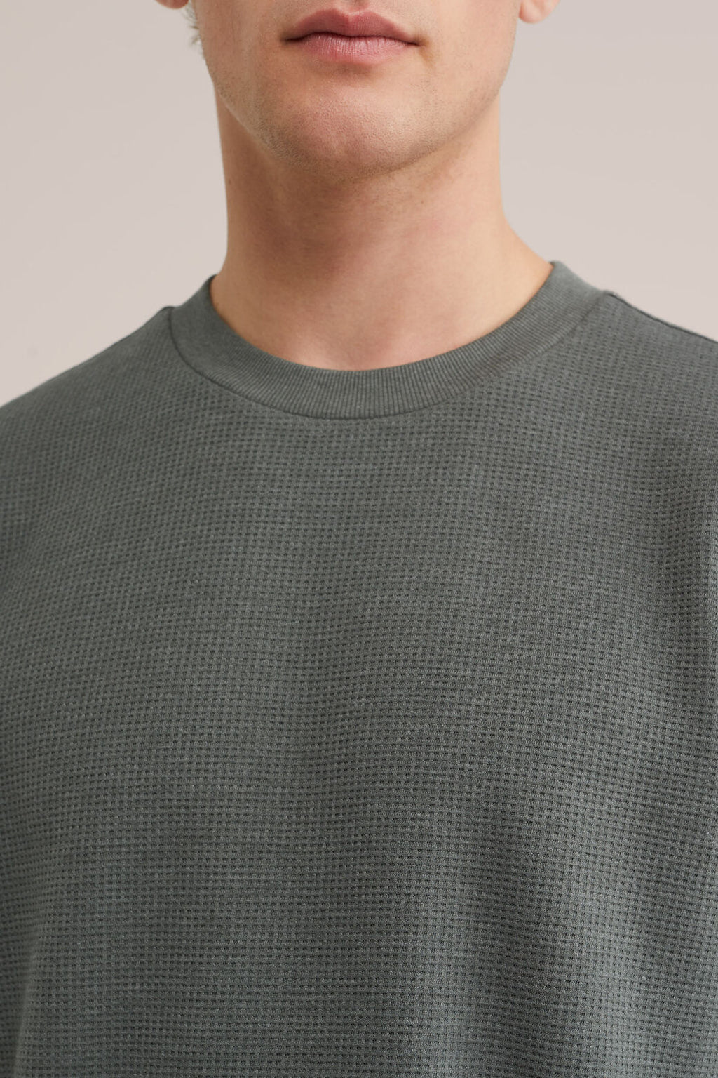 relaxed fit T-shirt met structuur