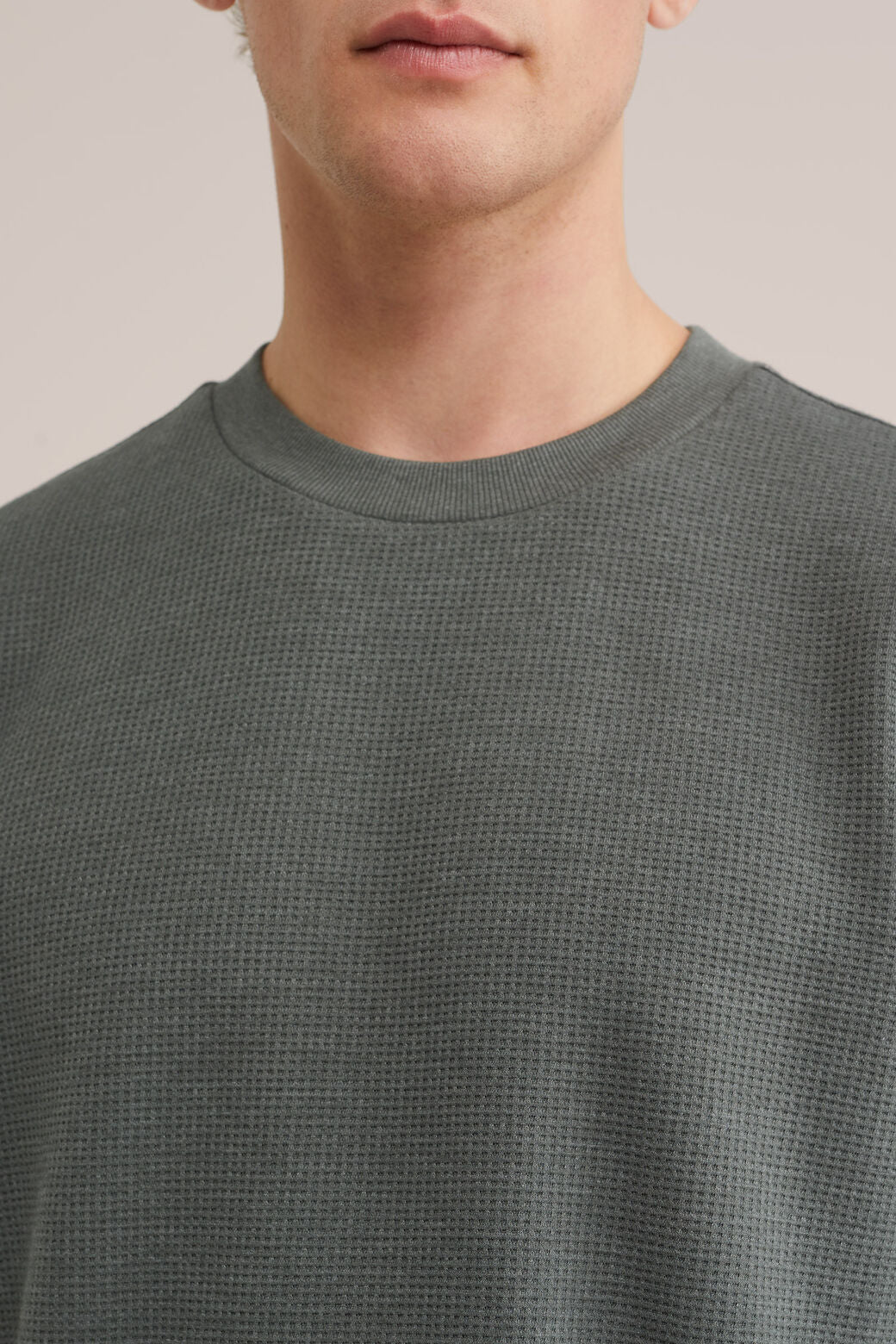relaxed fit T-shirt met structuur